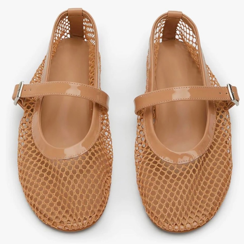 Womens mesh ballet flats